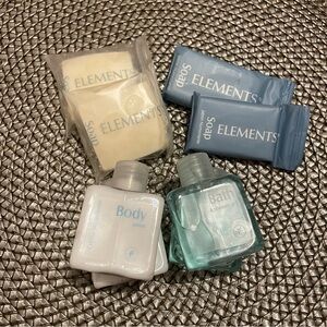 Elements 8 piece toiletry travel sample bundle